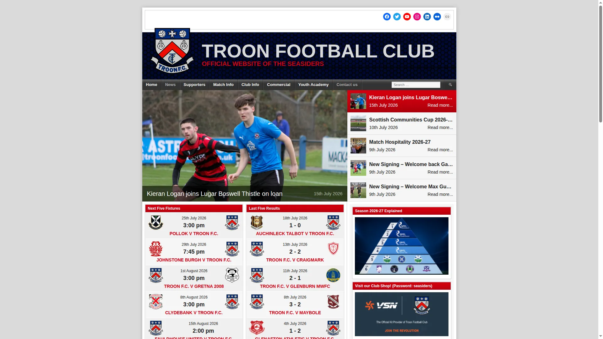 Troonfootballclub.co.uk