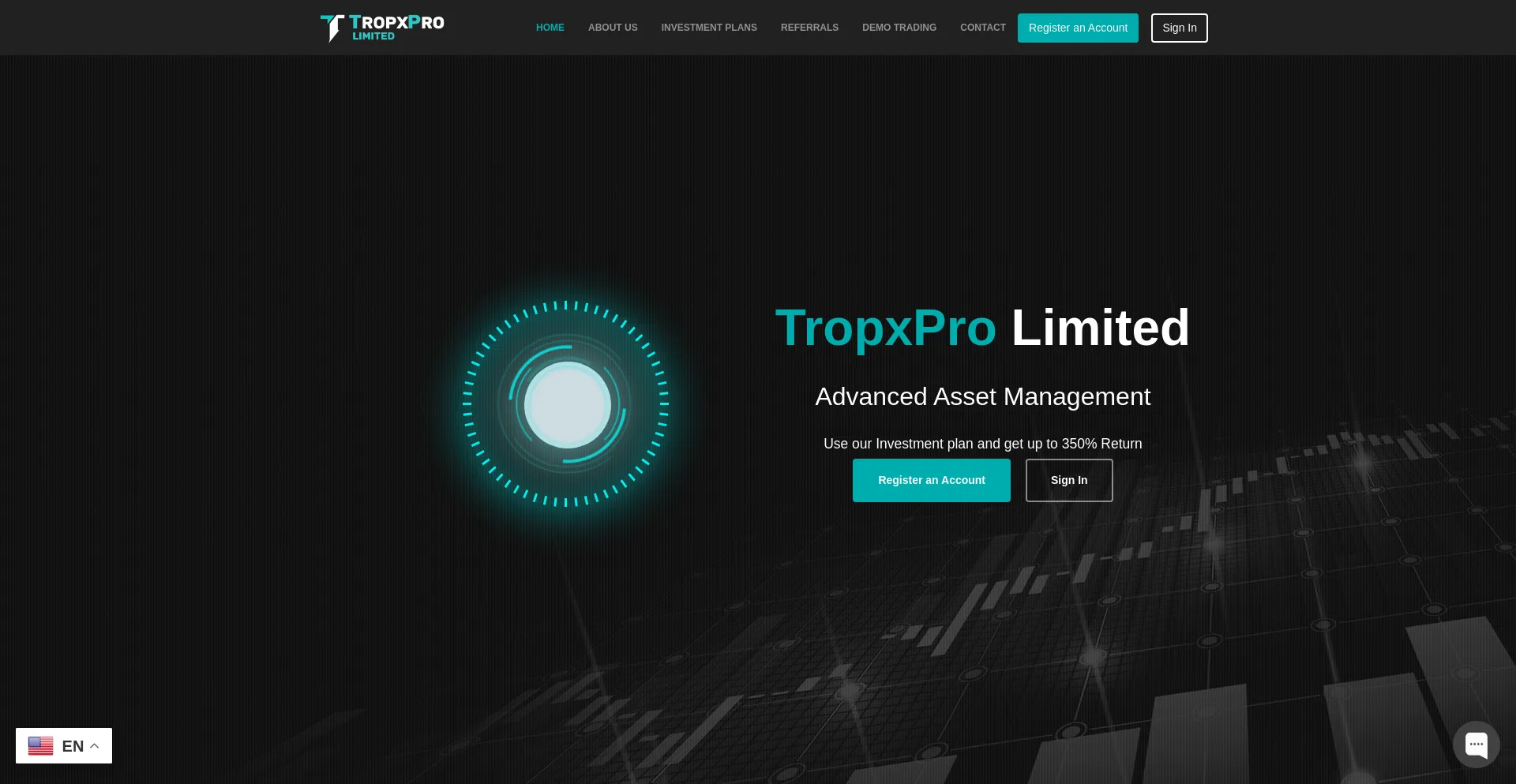 Website screenshot of Tropxprolimited.com