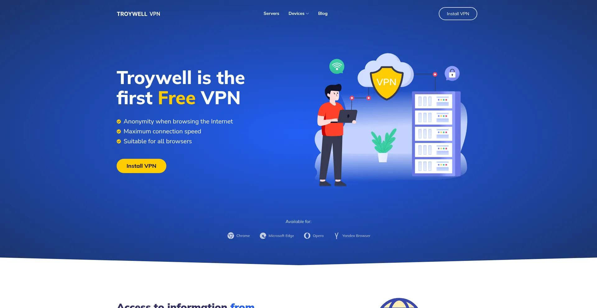 Troywellvpn.com Screenshot
