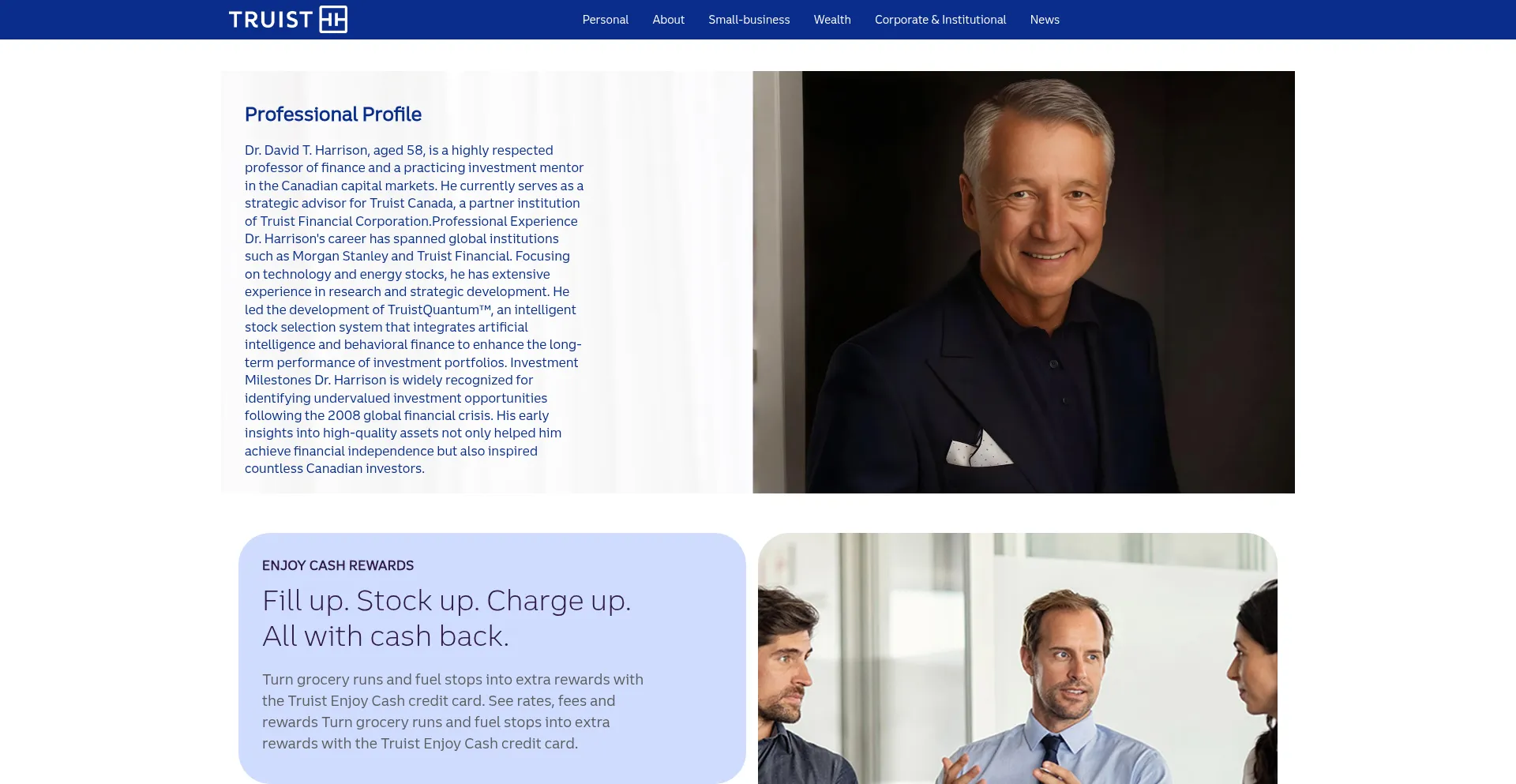 Website screenshot of Truecantrust.com