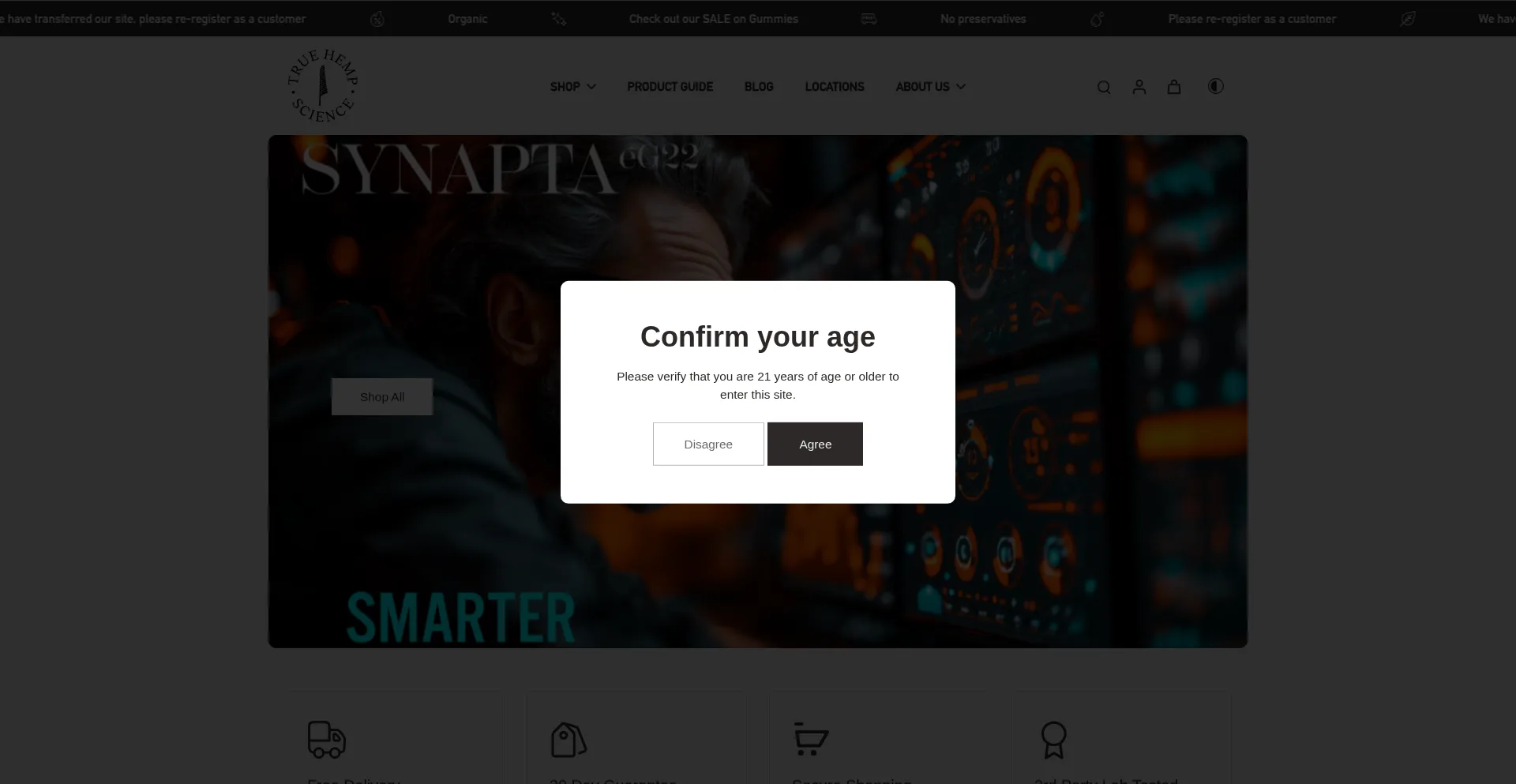 Truehempscience.com Screenshot