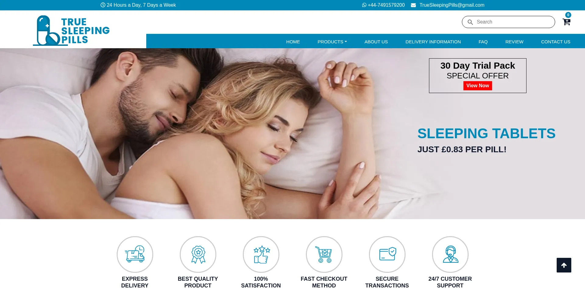 Truesleepingpills.com Screenshot