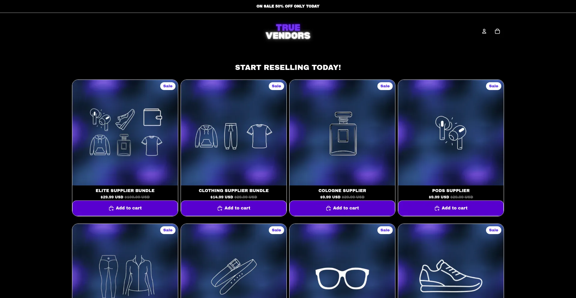 Truevendors.shop Screenshot