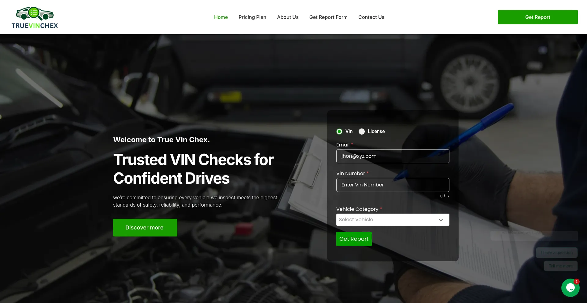 Truevinchex.com Screenshot