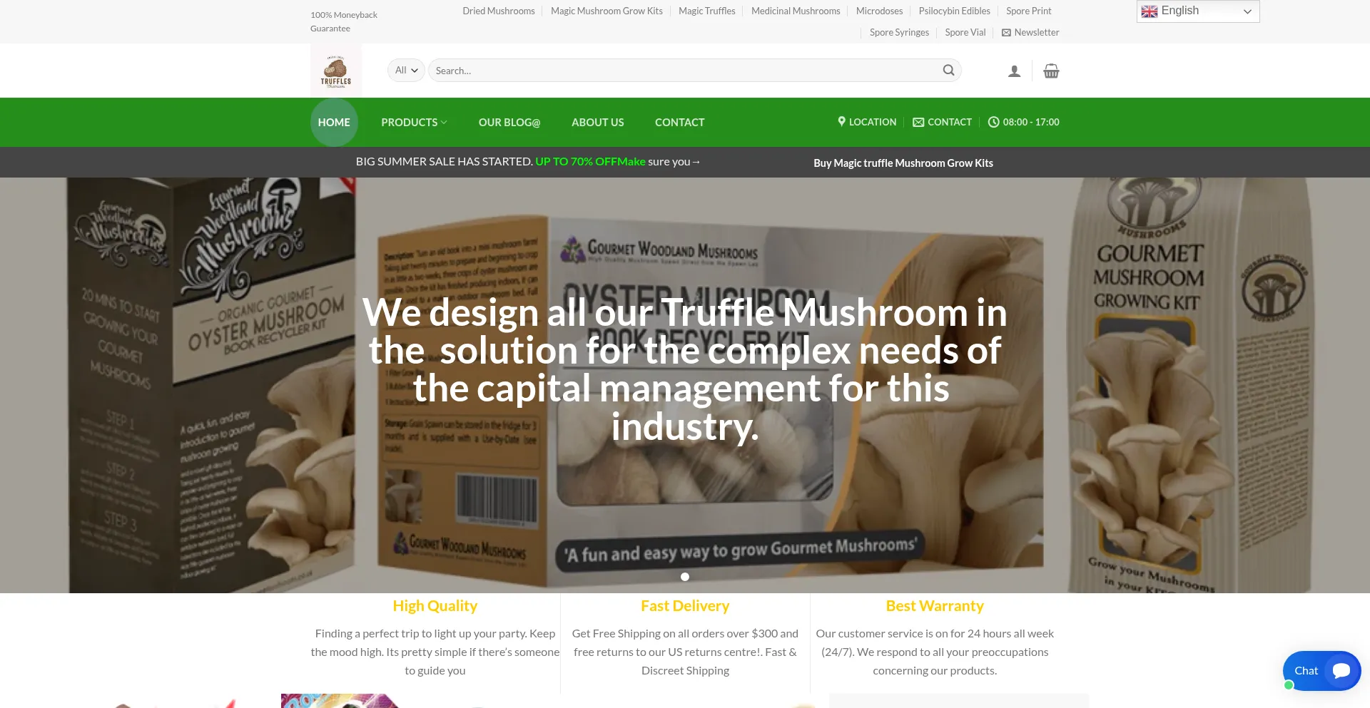 Trufflemushroomcenter.com Screenshot