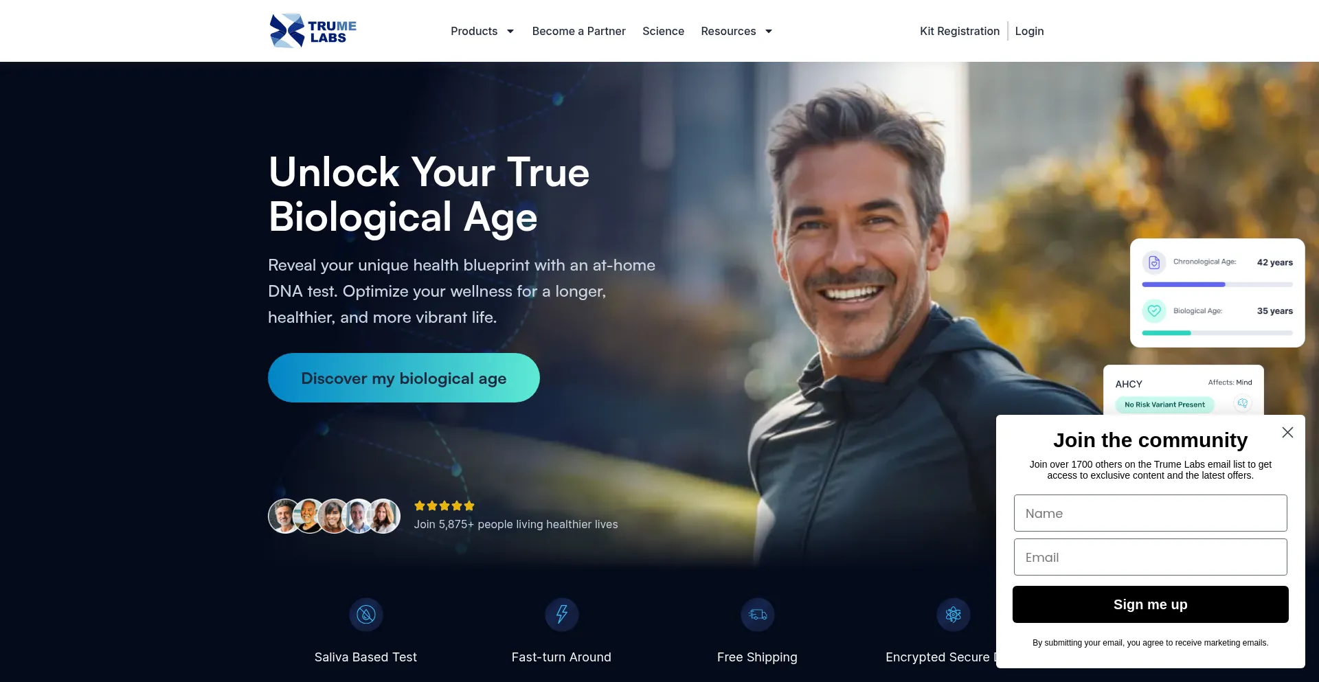 Trumelabs.com Screenshot