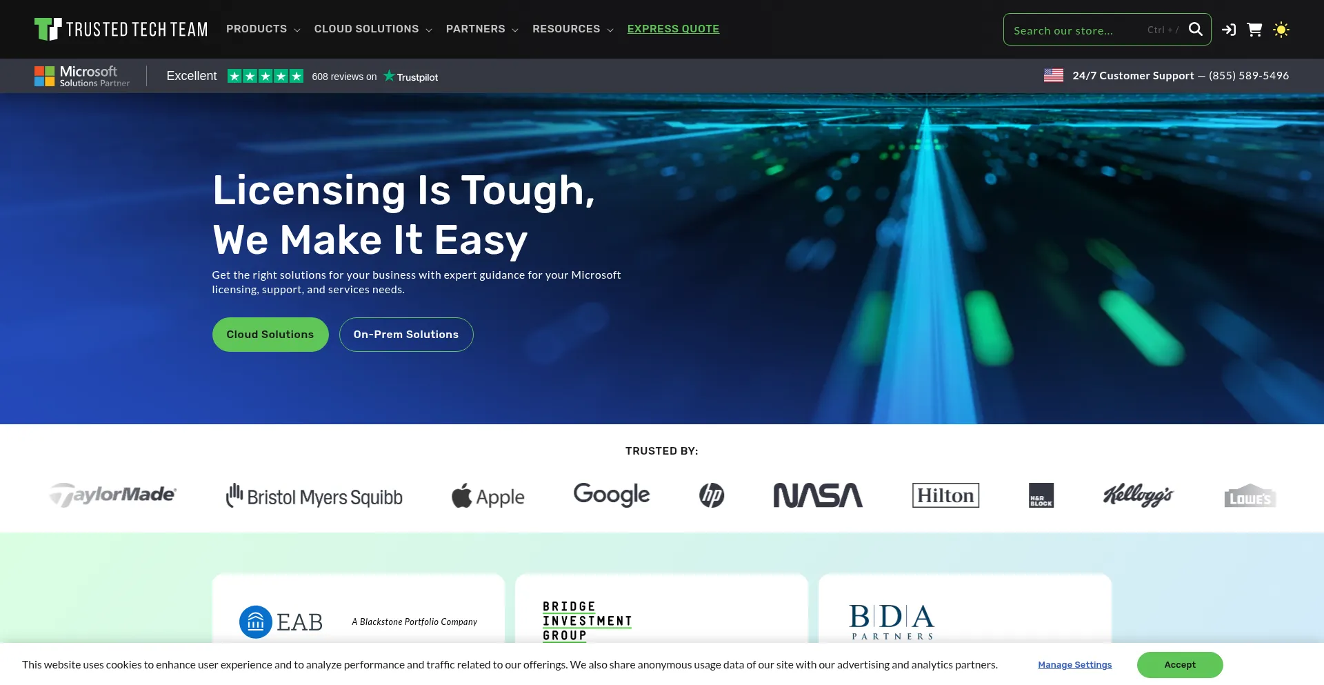Website screenshot of Trustedtechteam.com