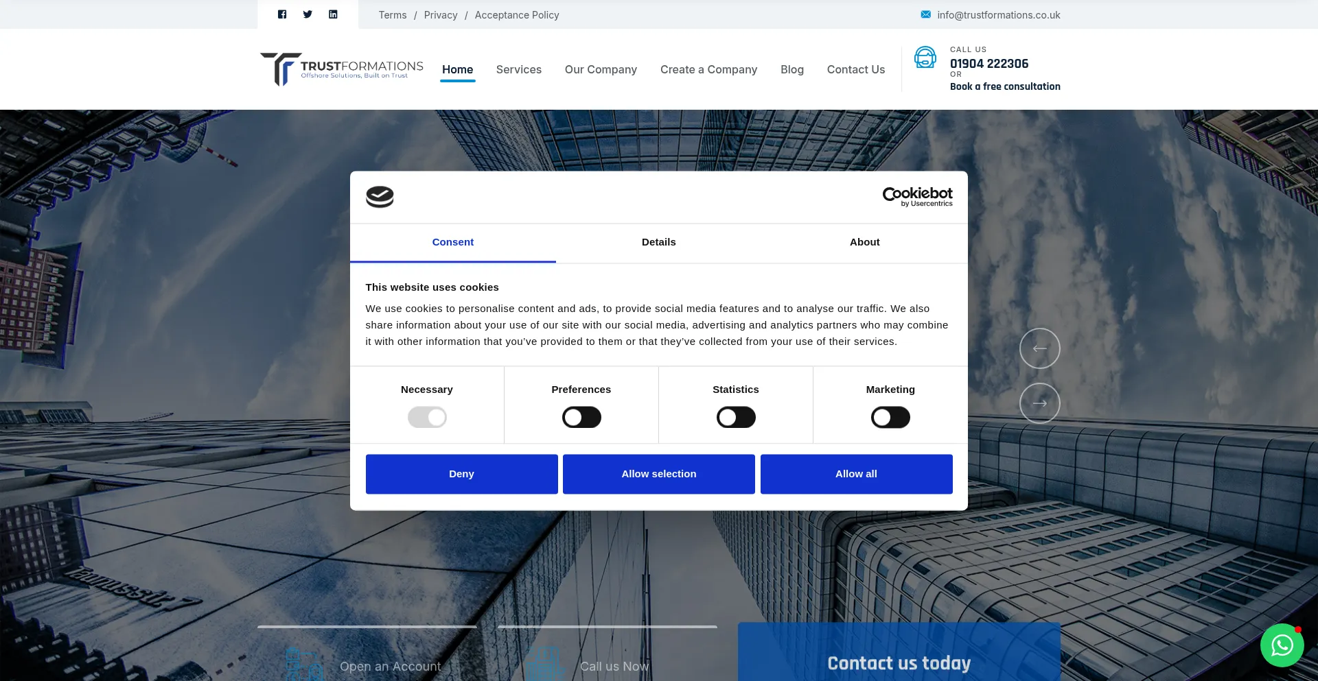 Trustformations.co.uk Screenshot
