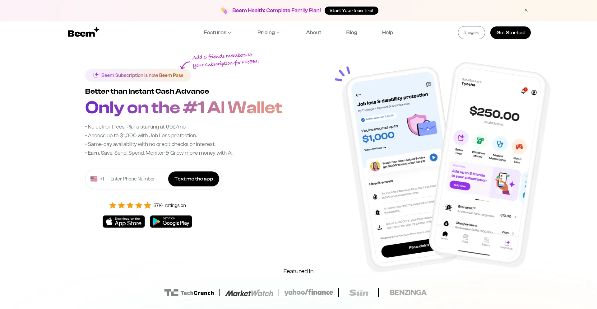 Trybeem.com Screenshot