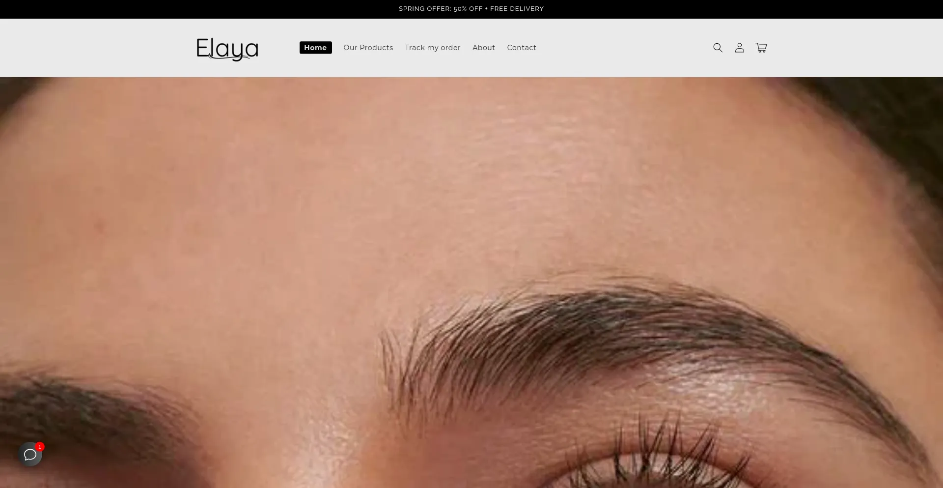 Website screenshot of Tryelaya.com