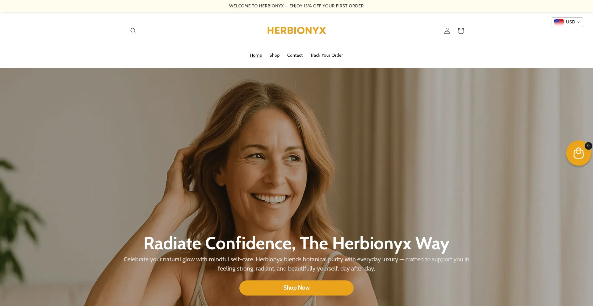 Tryherbionyx.com Screenshot