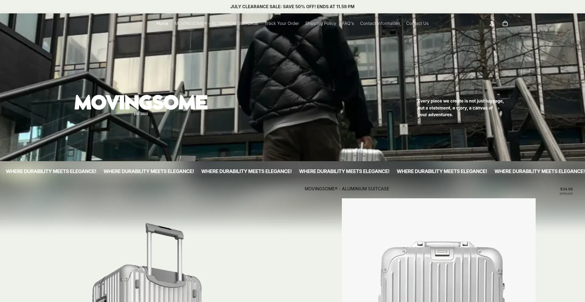 Website screenshot of Trymovingsome.com
