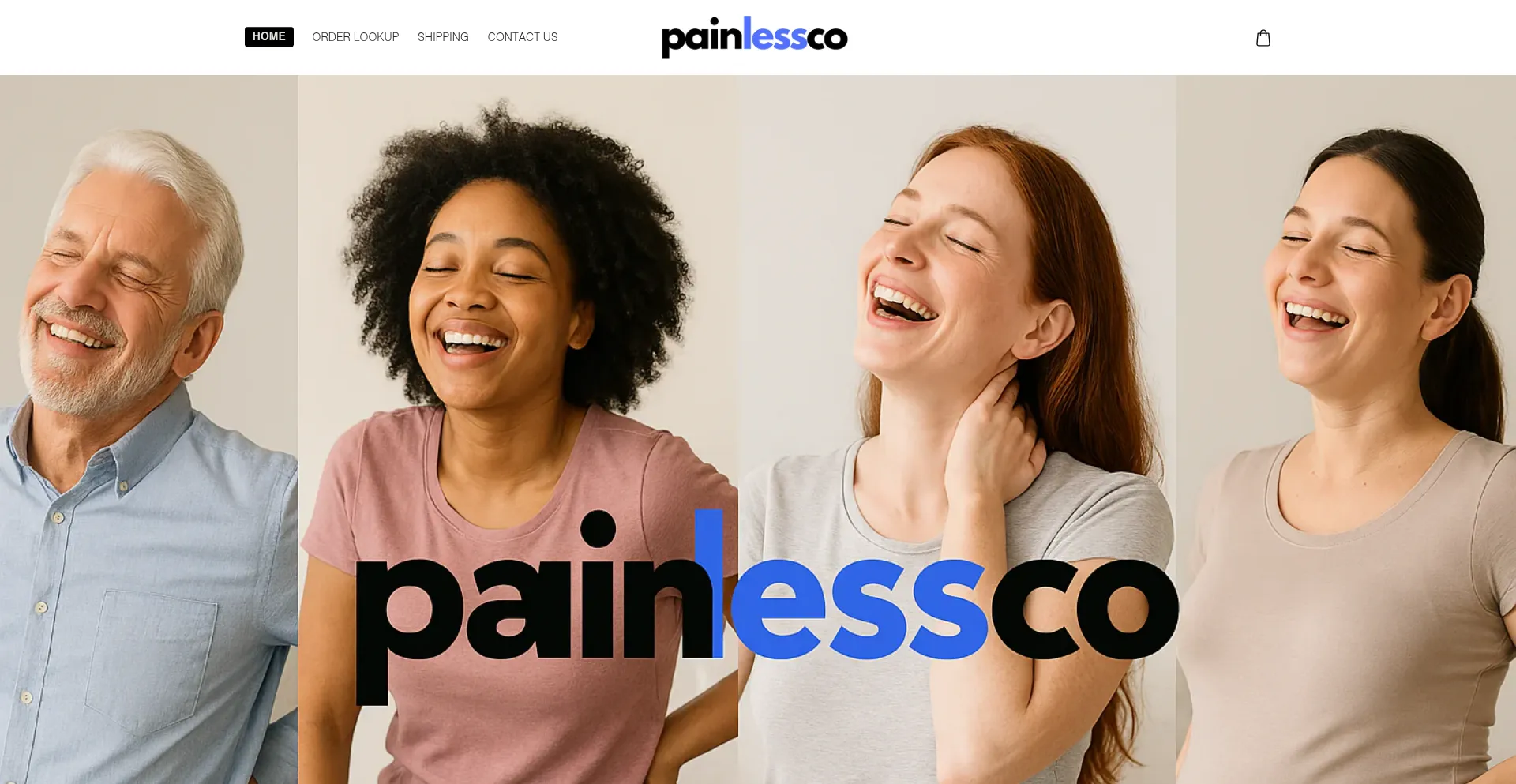 Website screenshot of Trypainlessco.com