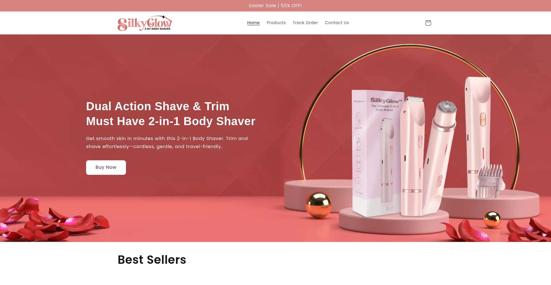 Website screenshot of Trysilkyglow.com