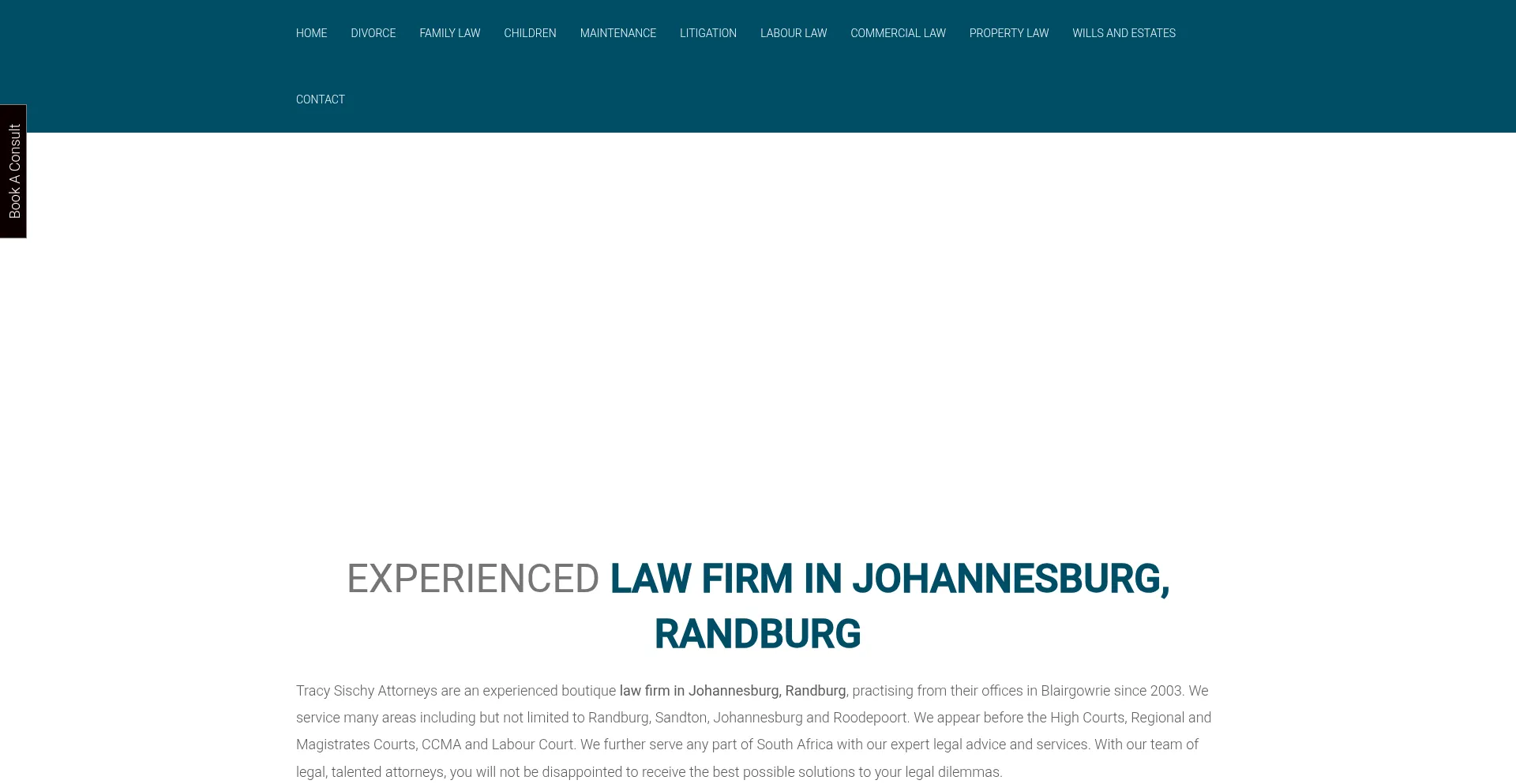 Website screenshot of Tsattorneys.net