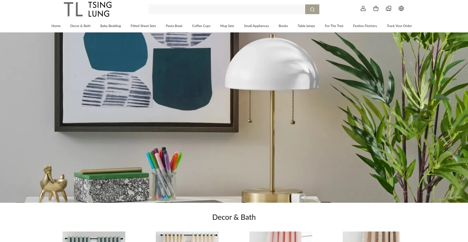 Website screenshot of Tsinglung.shop