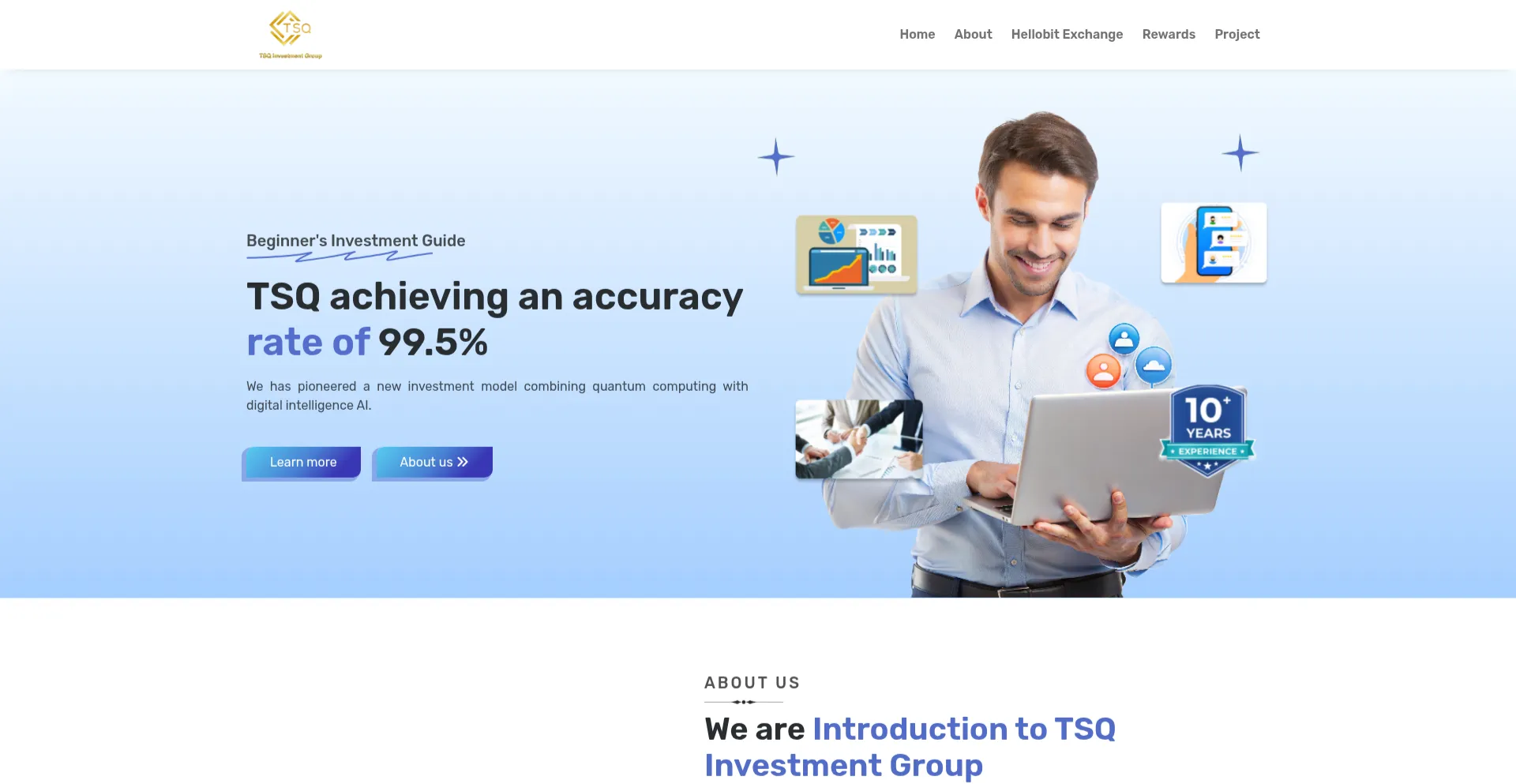 Website screenshot of Tsqinvestmentgroup.com