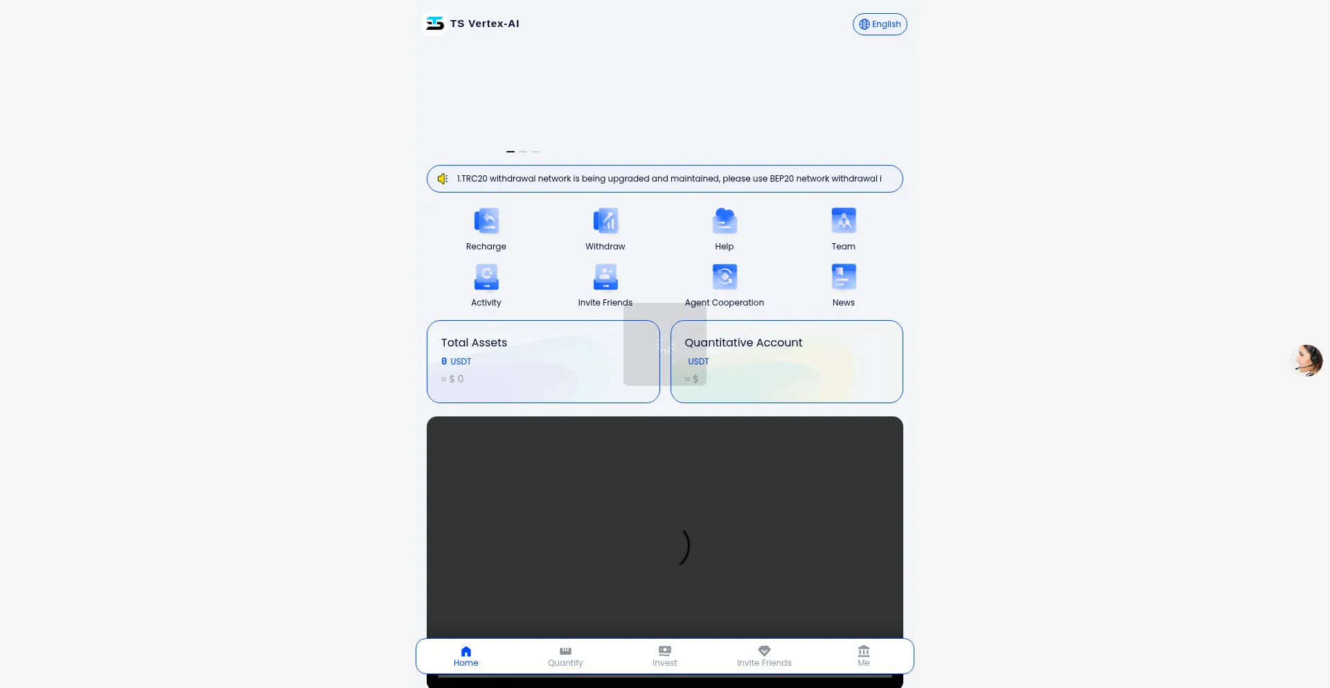Website screenshot of Tsvertex-ai.com
