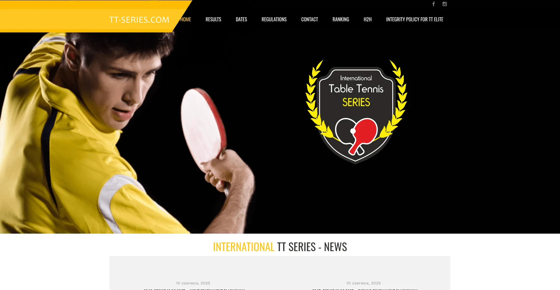 Website screenshot of Tt-series.com
