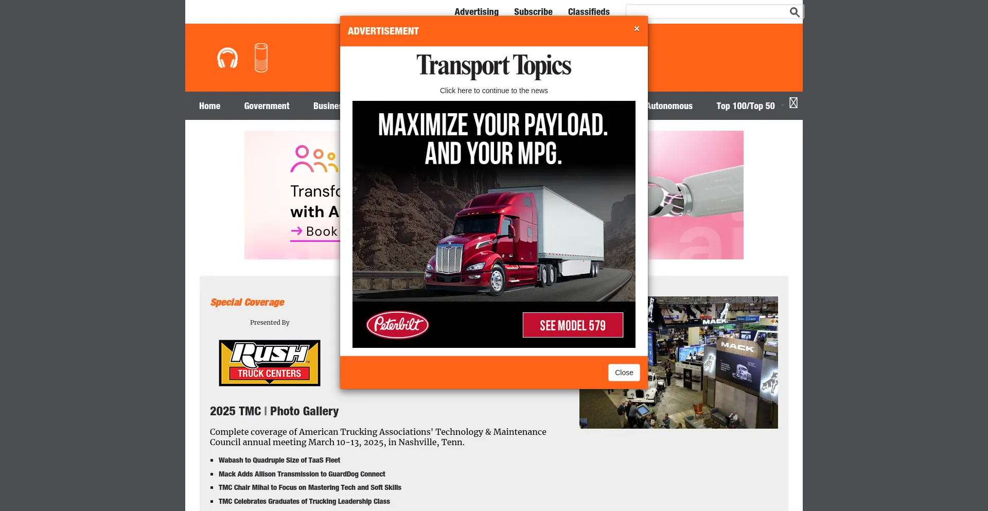 Website screenshot of Ttnews.com