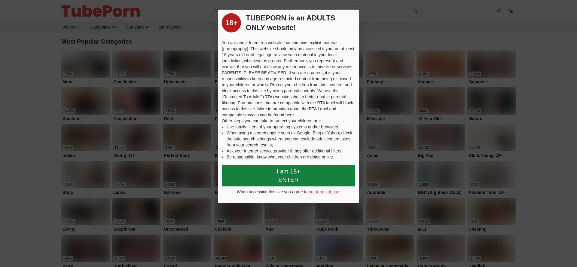 Tubeporn.com Screenshot