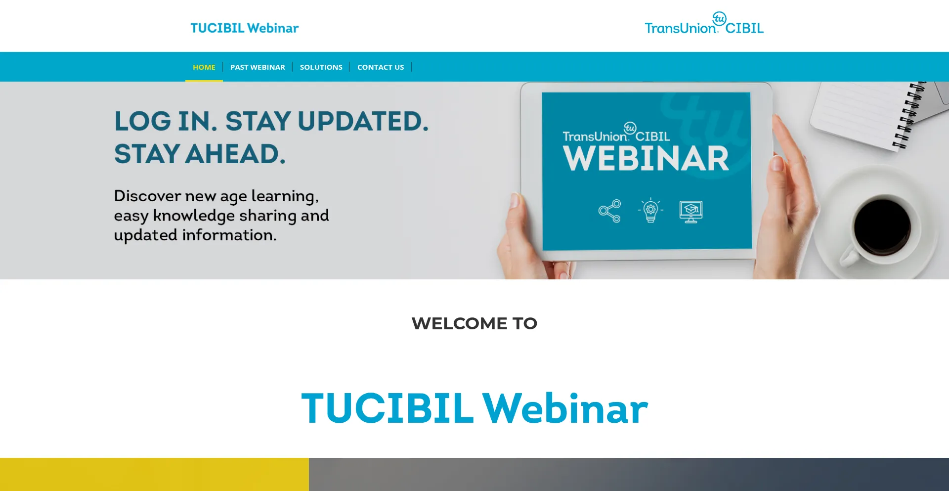 Website screenshot of Tucibilwebinar.com