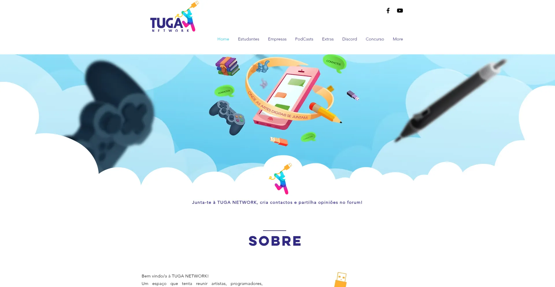 Website screenshot of Tuganetwork.com