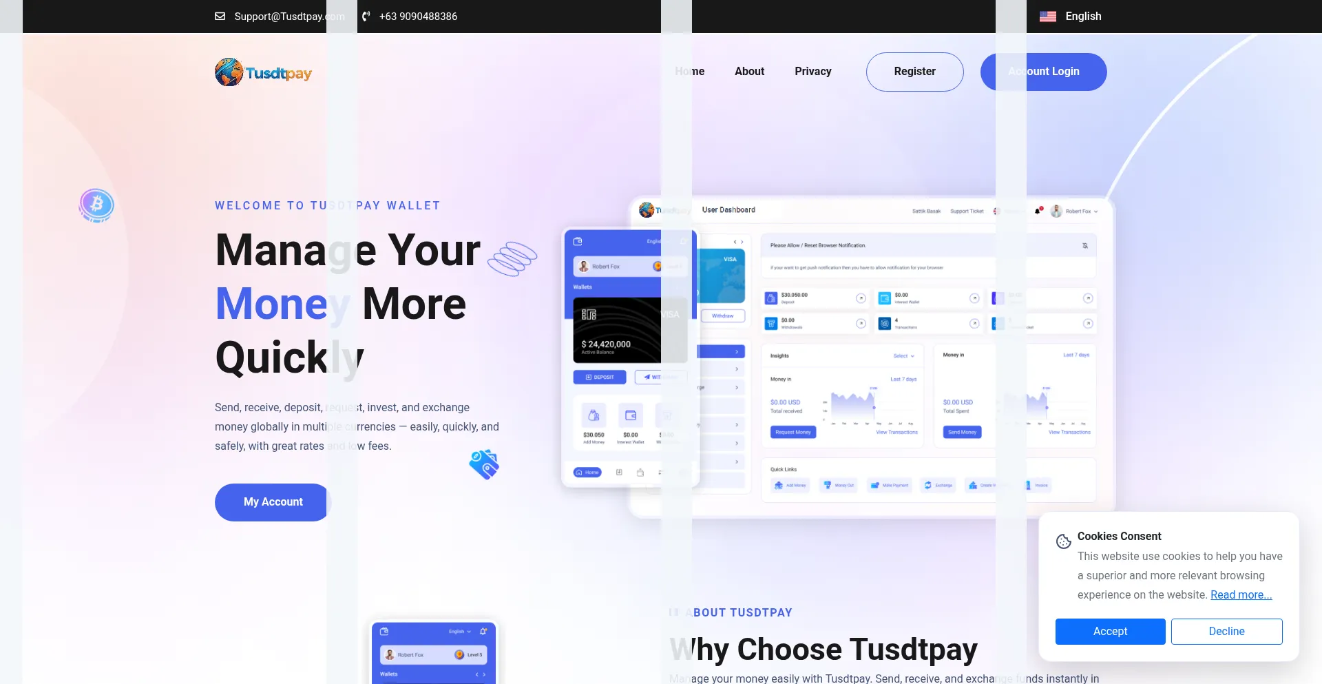 Tusdtpay.com Screenshot