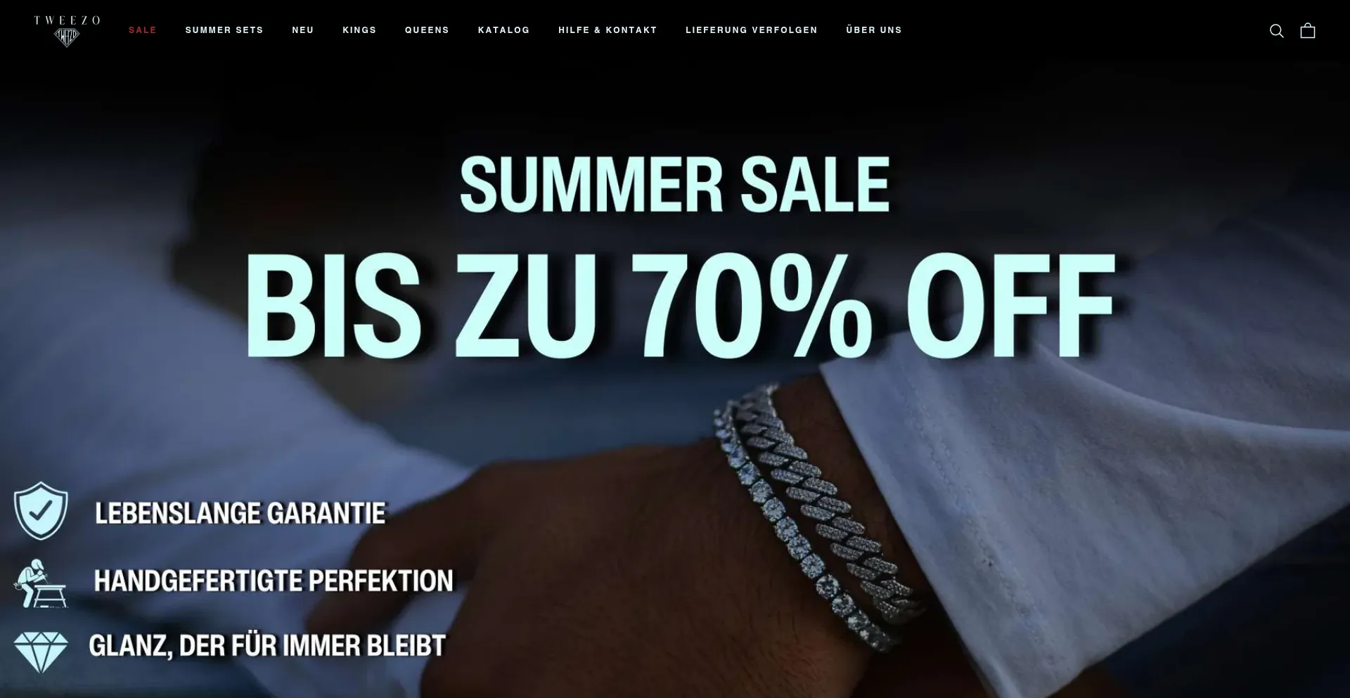 Website screenshot of Tweezo.de