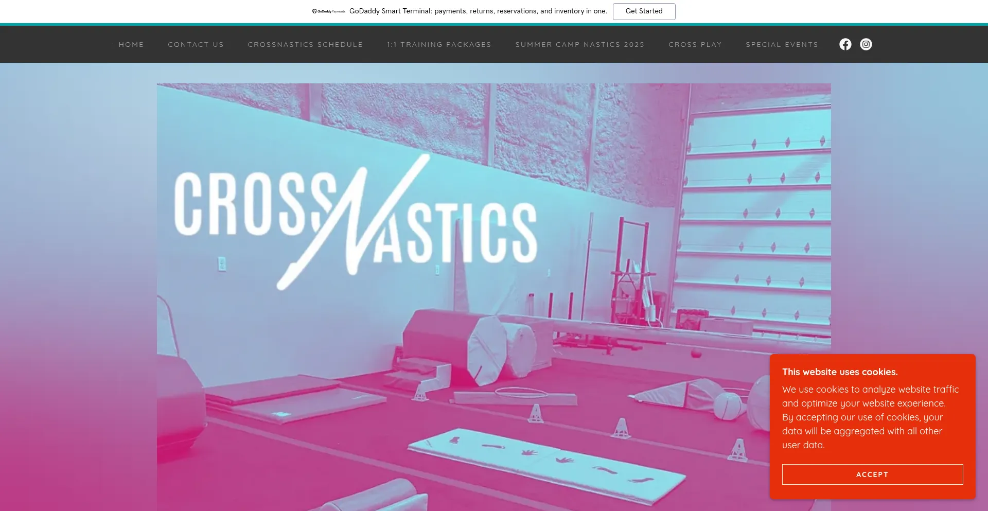 Website screenshot of Twenty2sixfitness.com