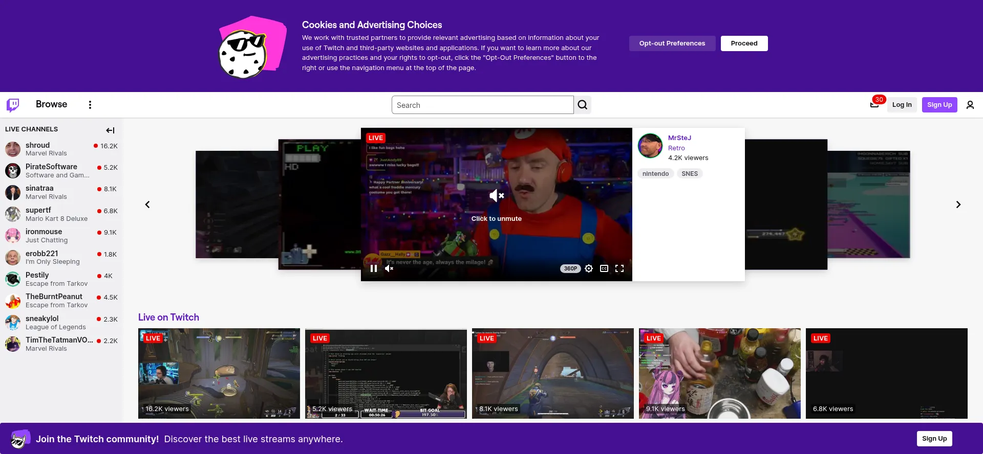 Twitch.com Screenshot