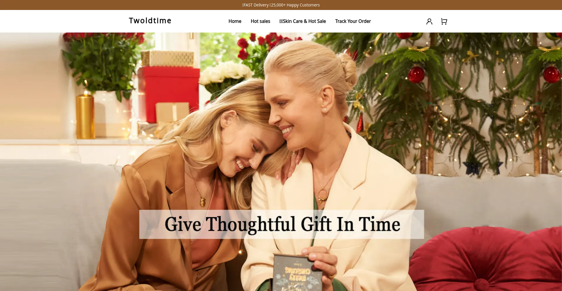 Website screenshot of Twoldtime.com