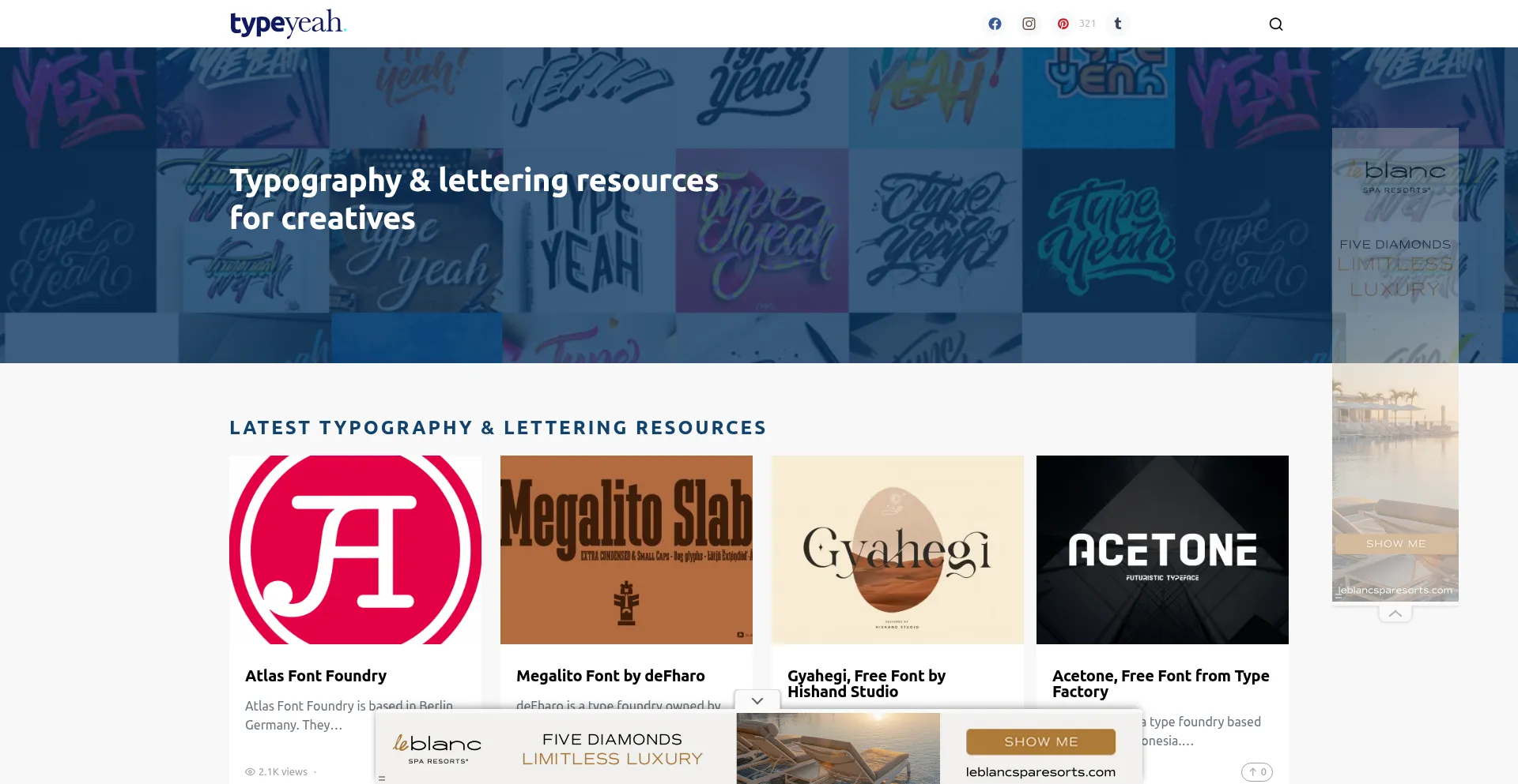 Typeyeah.com Screenshot