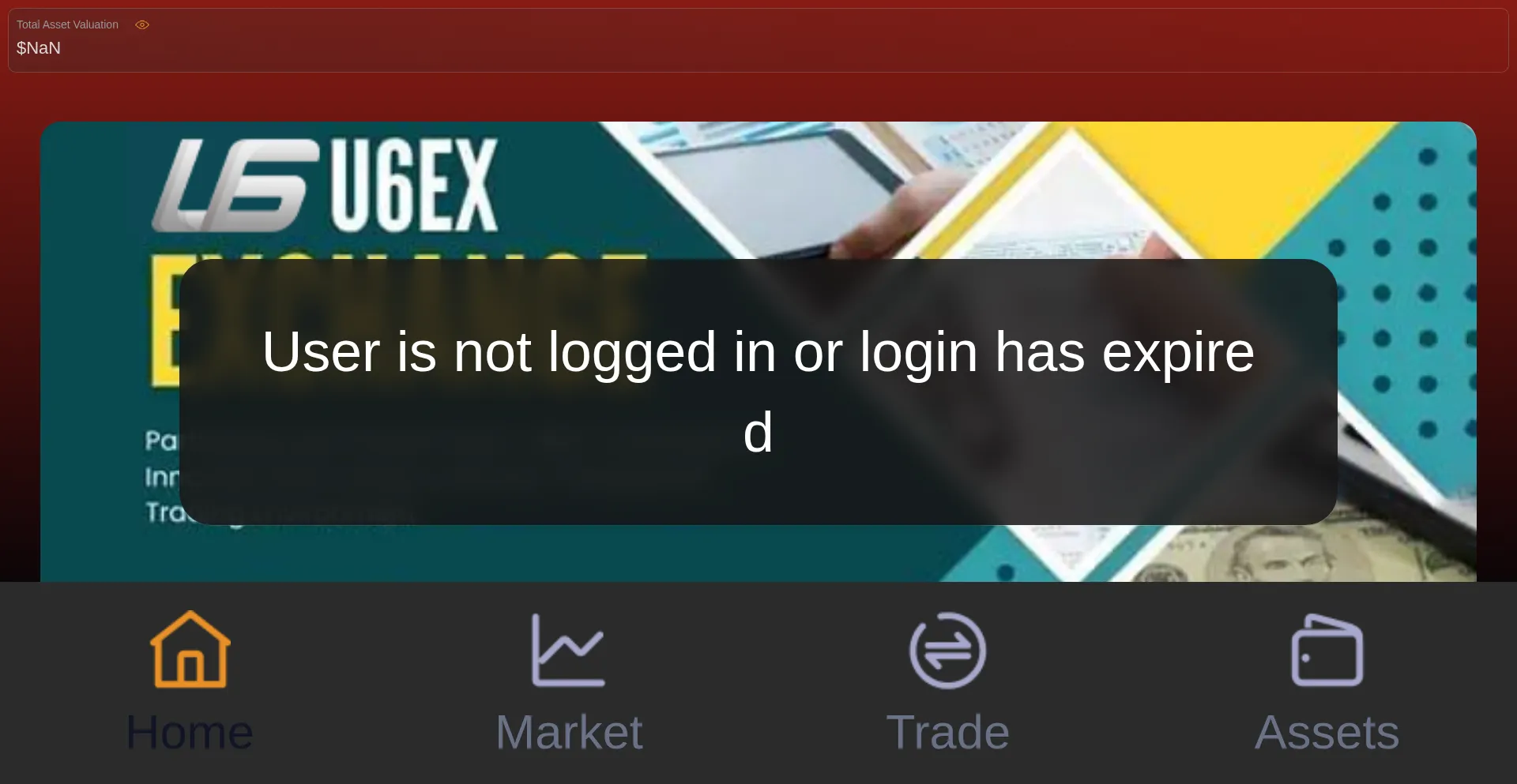 Website screenshot of U6ex.vip