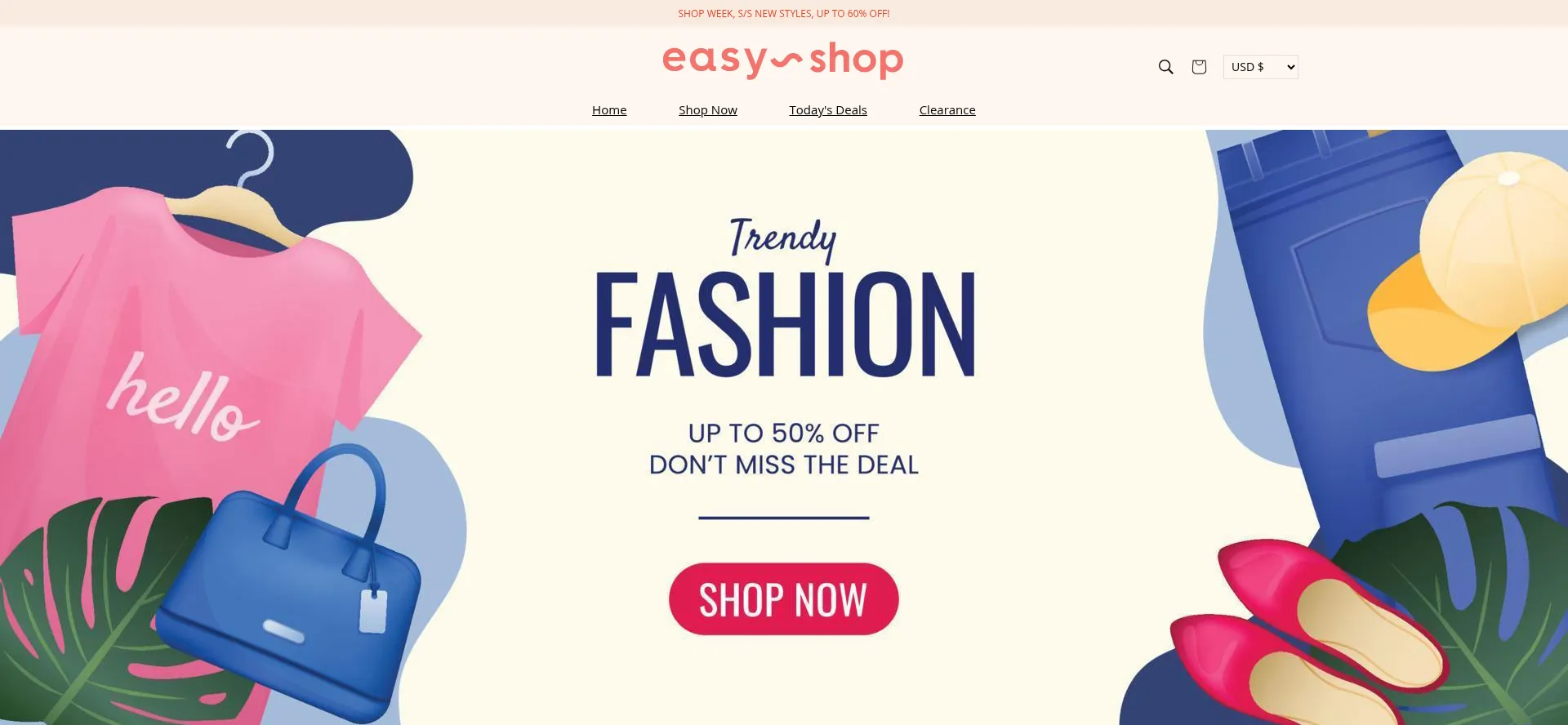 Website screenshot of Uasdealshop.online