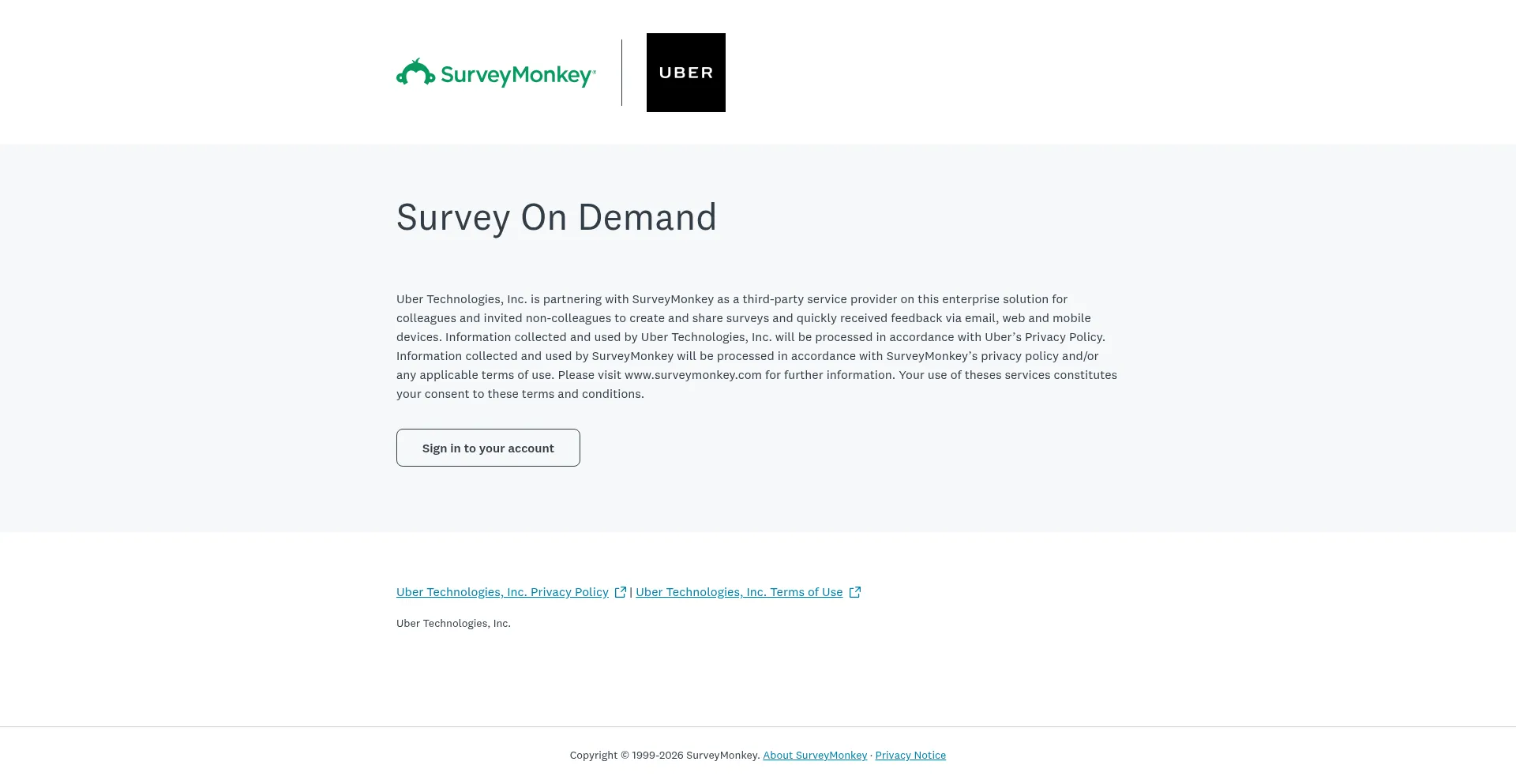 Uber.surveymonkey.com