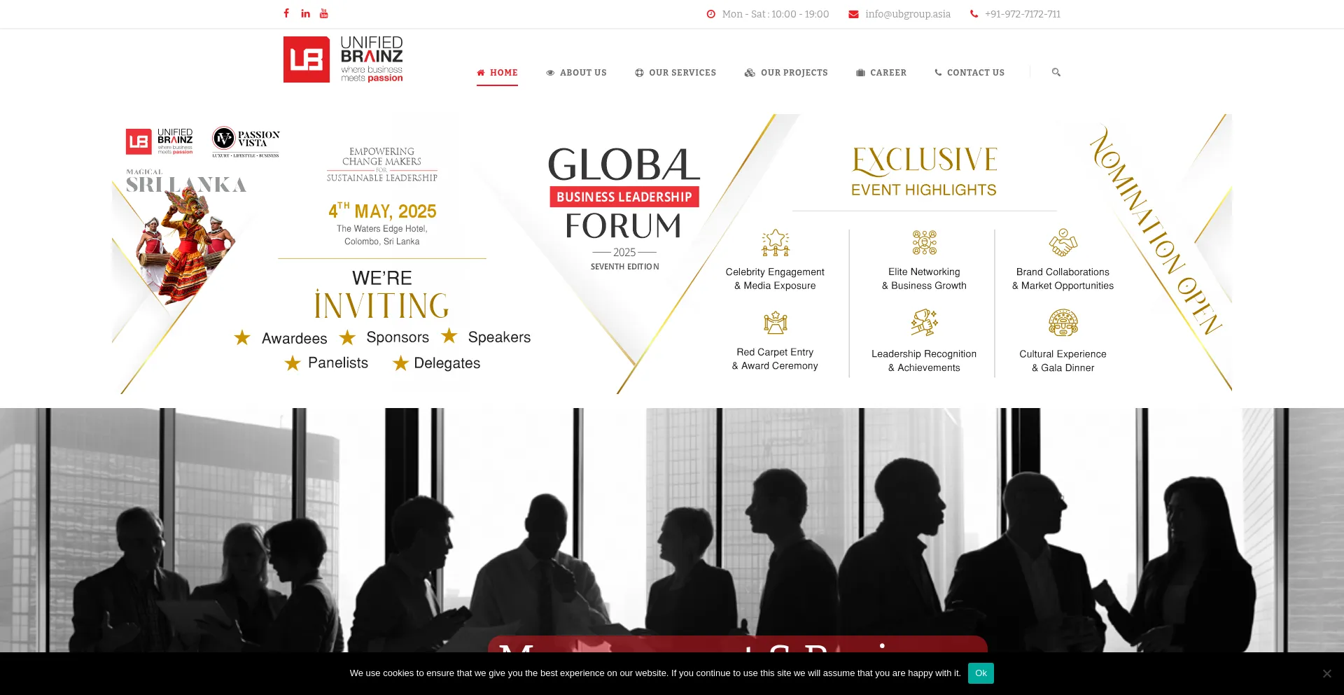 Website screenshot of Ubgroup.asia