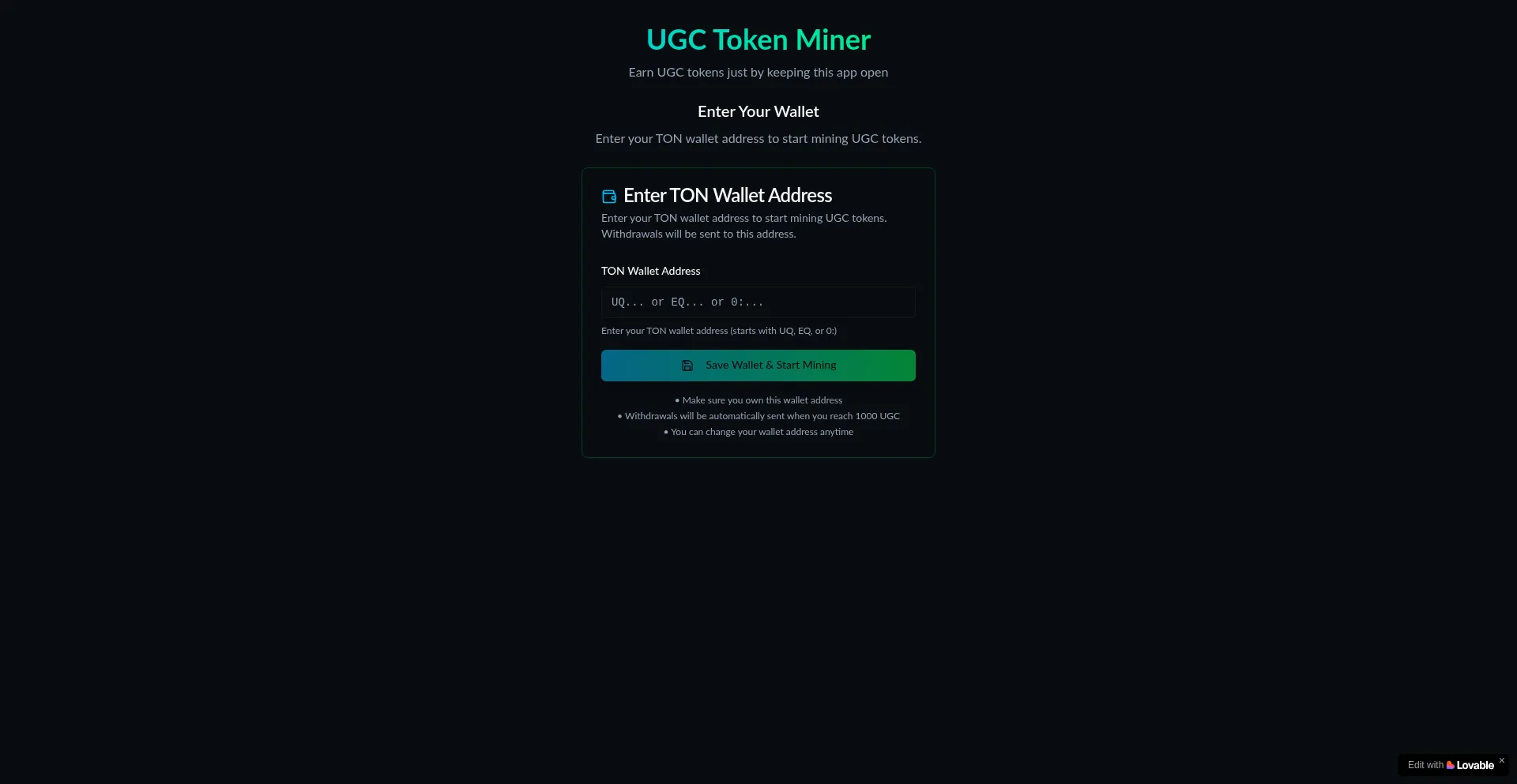 Is Ugc-idle-miner.lovable.app Safe?