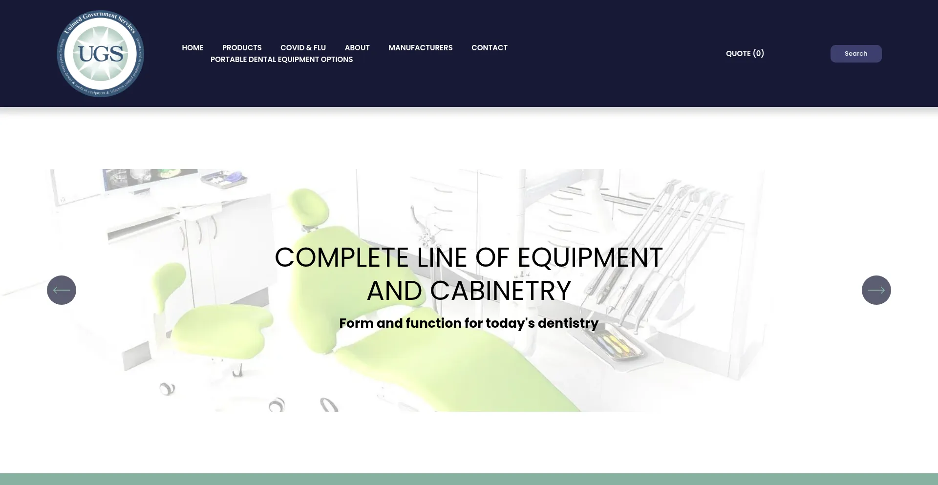Website screenshot of Ugsmedical.com