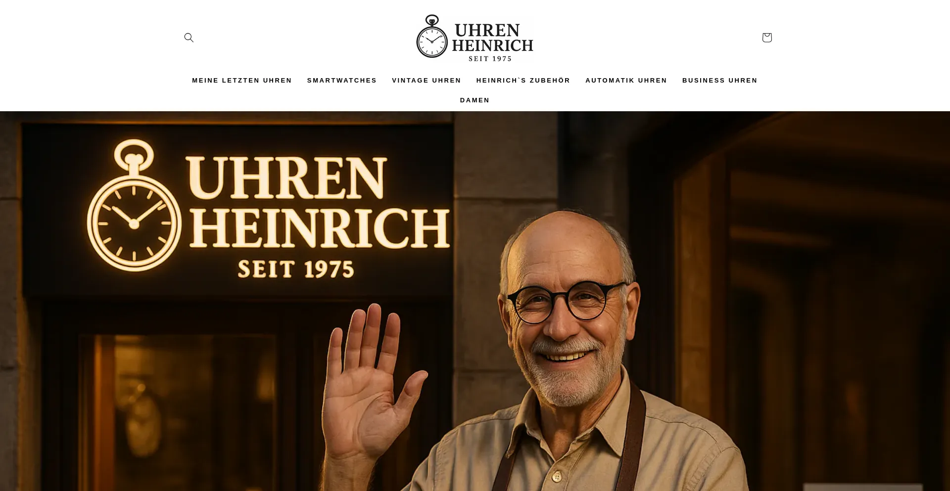 Website screenshot of Uhren-heinrich.com