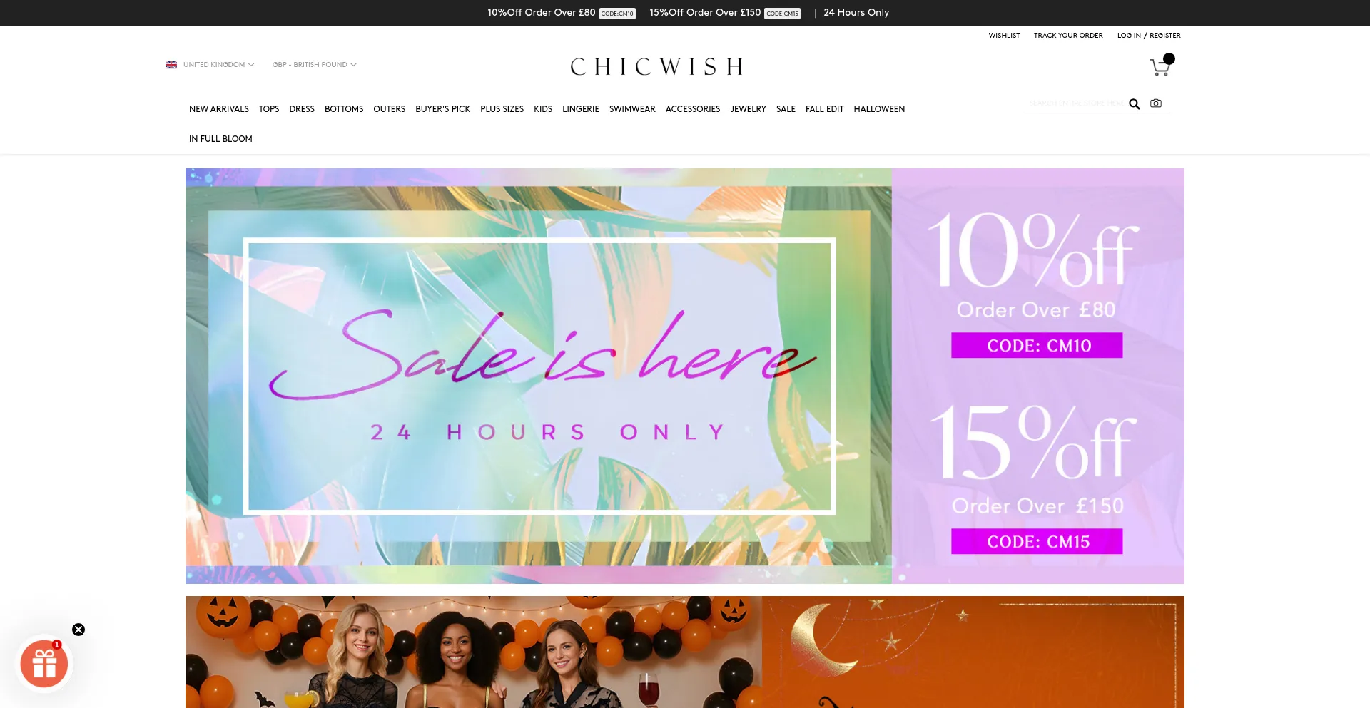 Uk.chicwish.com Screenshot