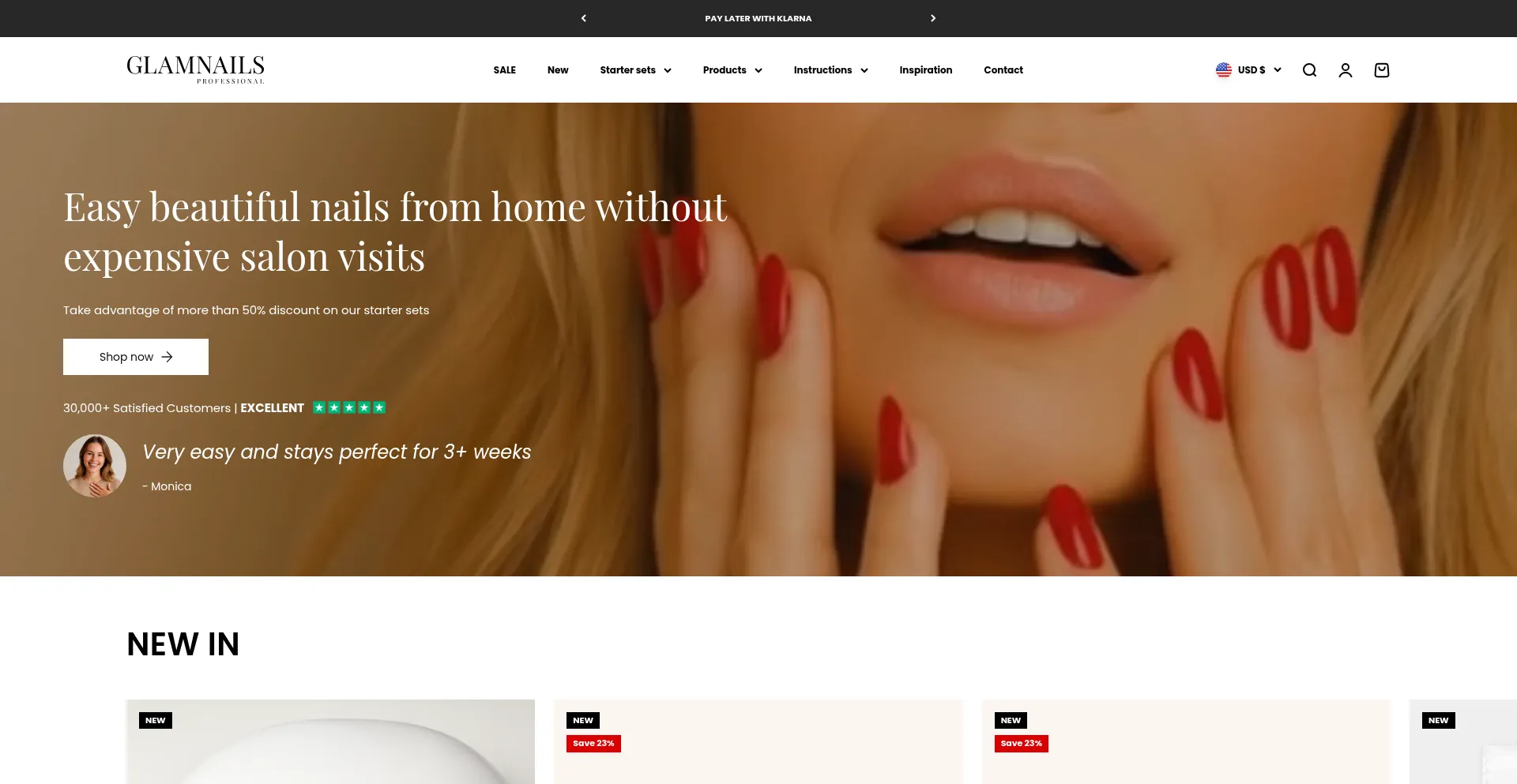 Uk.glamnailsprofessional.com Screenshot