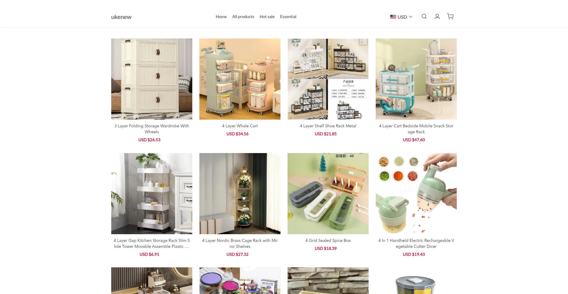 Website screenshot of Ukenew.com