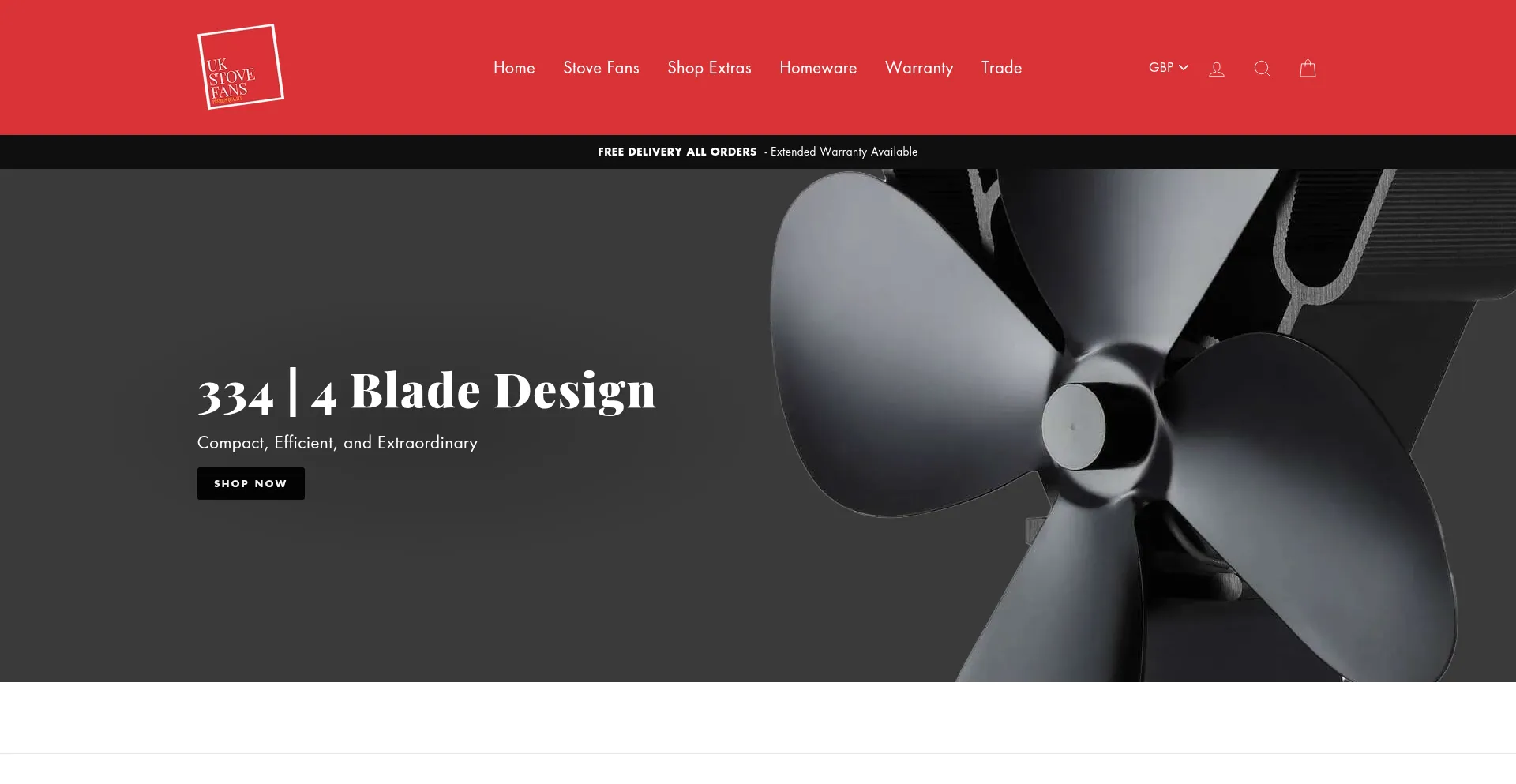 Website screenshot of Ukstovefans.com