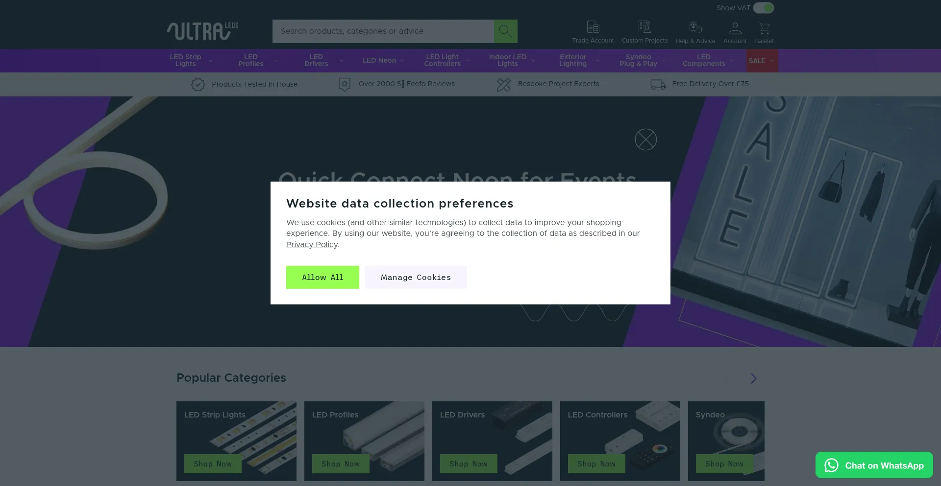 Ultraleds.co.uk Screenshot
