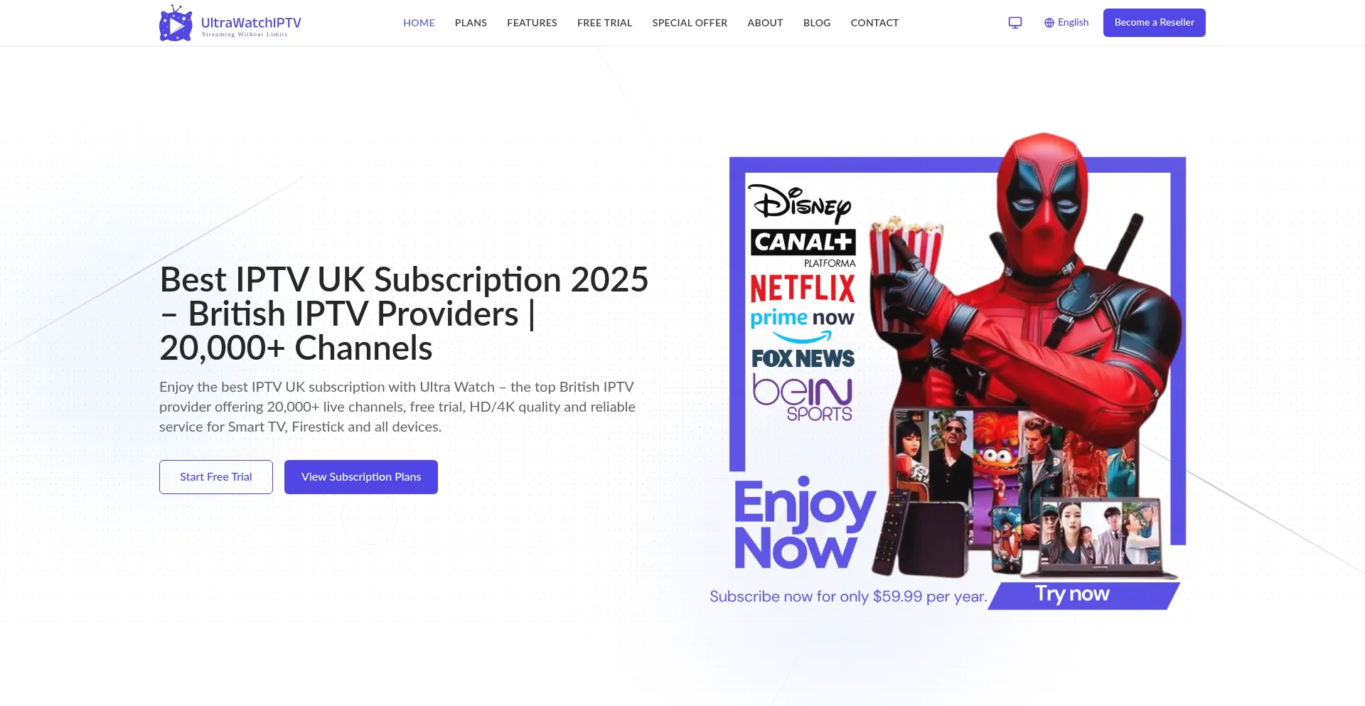 Ultrawatchiptv.com Screenshot