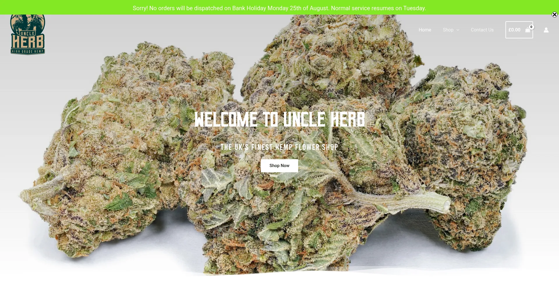Uncleherb.co.uk Screenshot