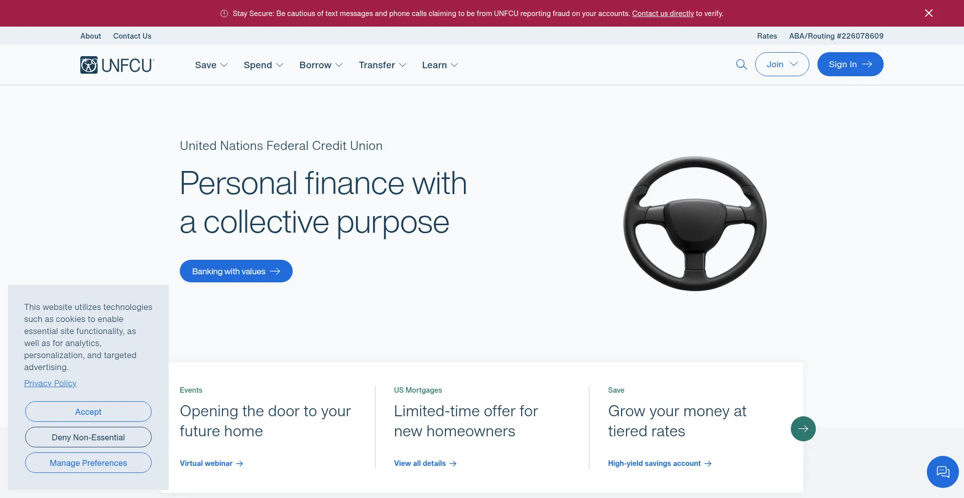 Unfcu.org Screenshot