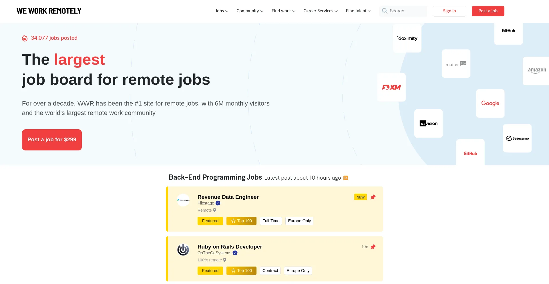 Website screenshot of Unicornhunt.io