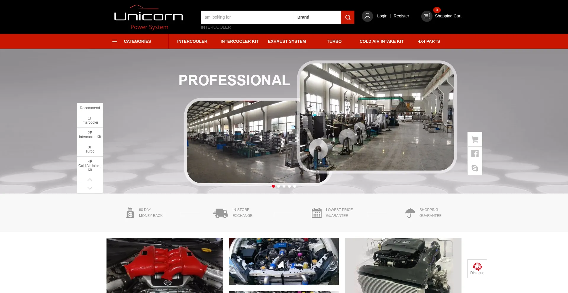 Website screenshot of Unicornpowersystem.com.au